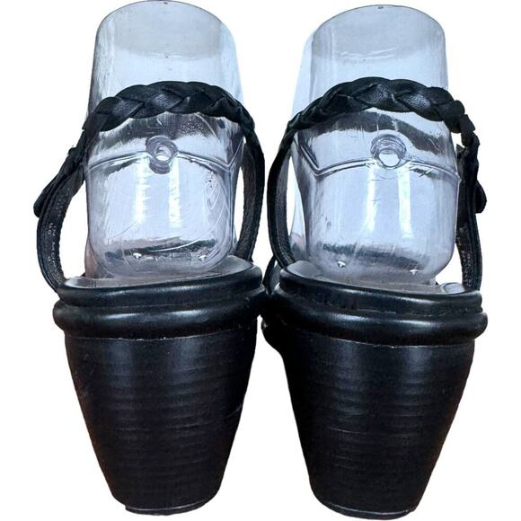 Dansko Women's Raquel Strappy Sandals Black Leather Adjustable Buckle Mid Heel 9 - Picture 7 of 10